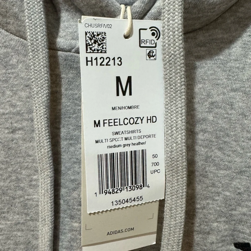 Adidas Heather Gray Pullover Hoodie